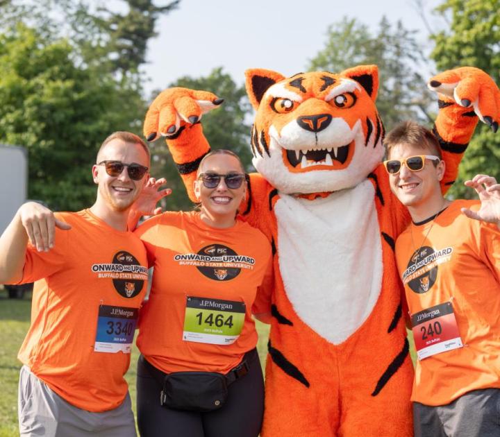 Benji and staff at corporate challenge